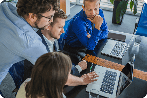 A Coeus Consulting strategy session with a client leadership team